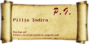 Pillis Indira névjegykártya